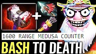  Sniper BASHER IS BACK — God MID 1600 Range Bash To Death 100% Medusa Counter Dota 2 Pro