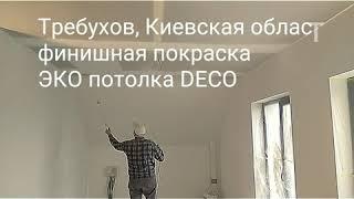 Покраска 100% ЭКО потолка DECO