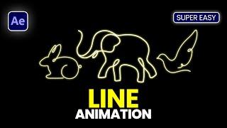 Create Stunning ANIMATE LINES in After Effects | Step by Step Tutorial for Beginners 