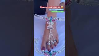 Order now +91 925704385 new designer silver peacock pagphool #ytshorts