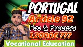 Portugal Vocational Training Courses Fee & Process | No Degree or English Test Required