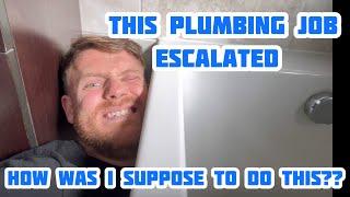 Plumbing Jobs To Test Your Patience!! We Had To Think Outside The Box!!