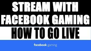 HOW TO GAMING STREAM ON FACEBOOK 2022 - (Facebook Gaming Streamer Tutorial)