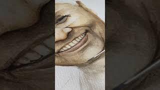 Portrait of our honourable president miss Draupadi murmu madam/watercolor painting#short#shortvideo