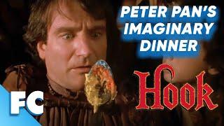 Hook (1991) | Imaginary Food Dinner Scene | Robin Williams | Free HD Peter Pan Fantasy Movie Clip