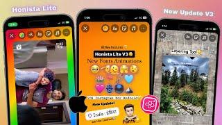 Honista Lite V3iOS Instagram For Android | Share Reels like iPhone Story + iOS 17.4 Emojis