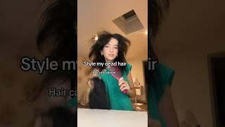 the aggressive brushing is me🫢 #hair #hairstyles #haircare #funny #shorts #hairgrowth #haircut