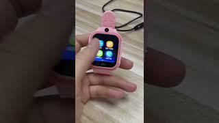 Pink LT37 Kids Smartwatch Wifi Sim Cards Student Security GPS Smart Watch with Voice Call Video SOS