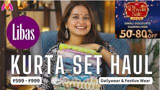 50-80% off Myntra Diwali Sale Haul  | ft. LIBAS | ENGLISH Subtitles| Aiswarya Raj