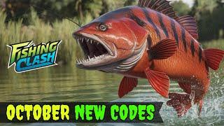 2 OCTOBER CODES FISHING CLASH CODES 2024 - FISHING CLASH GIFT CODES - FISH CLASH CODES