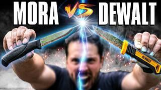 Dewalt made The New Best Budget Knife!?!? Dewalt VS MORA!!