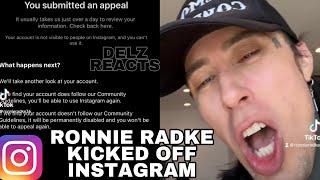 Ronnie Radke of Falling In Reverse kicked off Instagram, Suspended  #fallinginreverse