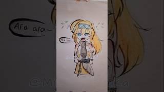 Ara-ara!! || Ib:@waffleCream #fypシ゚ #art #masukberanda #rameindong #araara #shorts