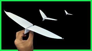 Как сделать бумажный самолетик бумеранг, который возвращается 52 origami paper airplane