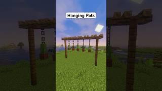 Hanging Plants Tutorial in Minecraft #shorts