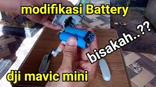 modifikasi Battery dji mavic mini dengan battery bekas laptop