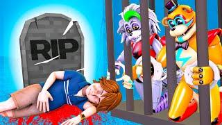 R.I.P Gregory vs Freddy vs Roxanne Wolf in Prison - Sad Story - Fnaf Security Breach Animation