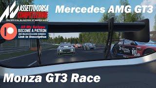 Assetto Corsa Competizione  ACC Quick Race  Mercedes AMG GT3 Setup at Monza