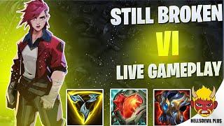 Vi Is Still Broken As Hell! - Wild Rift HellsDevil Plus Gameplay