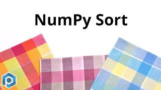 Python NumPy | Sort