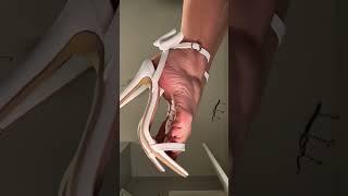 white heels lovers #womensshoes #viralvideo #fashion #highheels #trendingshorts