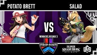 Tripoint Smash 146  -  Winners Round 3  -  Potato Brett(Pokemon Trainer) Vs. Salad(Fox)