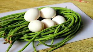 String Beans and Eggs | Quick and Easy Recipe