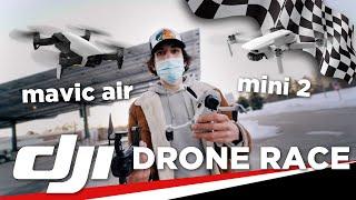 The DJI Mini 2 DRAG RACES my DJI Mavic Air