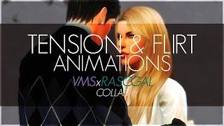 VMS X RASCGAL | TENSION & FLIRT ANIMATION PACK | Sims 4 Animation (Download)