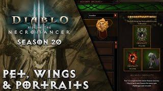 Diablo 3 - Season 20 Guide - Pet, Wings, & Portraits