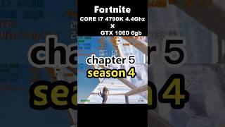 core i7 4790k×gtx 1060 6gb/Fortnite Chapter5 Season4/Performance mode fps/フォートナイト 2024