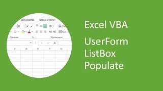 Excel VBA UserForm ListBox - How to Populate using RowSource and Range Name