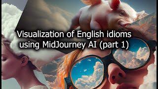 Visualization of English idioms using MidJourney AI (part 1)