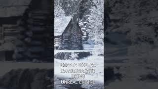 Create Winter Environments Using UE5 #unrealengine5 #unrealengine #tutorial #ue4 #environmentart