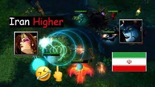 Dota 1 Gameplay Lina vs Qop ansherli vs RF.Feeder Iran Higher $ | دوتا 1 گیم پلی آتیناد