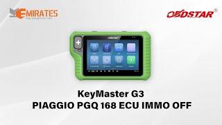 OBDSTAR | KeyMaster G3 PIAGGIO PGQ 168 ECU IMMO OFF