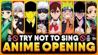 TRY NOT TO SING OR DANCE! ️ (ANIME EDITION) Legendary Anime Openings ⭐