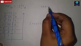 Number System | Decimal to Binary Conversion | Best explanation edustop  #number_system