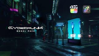 Cyberpunk Model Pack - Set Of Models For mTracker 3D, mO2, Final Cut Pro & Apple Motion - MotionVFX