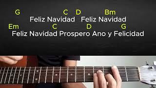 Feliz Navidad-Guitar Tutorial With Chords and lyrics