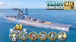 линкор Yamato: MVP на карте Mountain Range - World of Warships