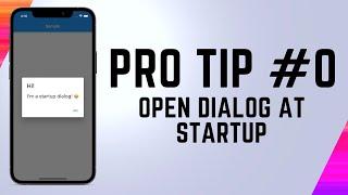 Flutter PRO tip #0: Open a dialog at startup