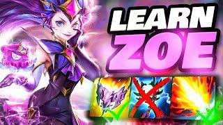 Learn To Play Zoe In Season 14! | Challenger Mid Laner Educational