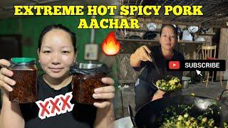 EXTREME  SPICY PORK PICKLE FOR @Kiranvlogger1 & @sameerrai0 BHAI|| स्पैशल पार्क आचार रेसिपी