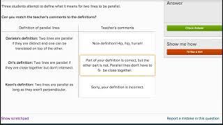 Math High school geometry - Geometric definitions example