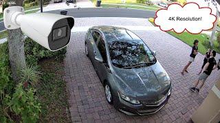 4K Security Camera Recorded Video Surveillance