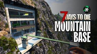 7 Days to Die: Cozy Mountain Base with Garage Door Wall