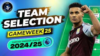 GW25 Team Selection | NEW DOUBLE GW ANNOUNCED | FPL 2024/25