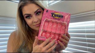 ASMR for Tingles and Relaxation ️ HOW MANY MORE PEEPS CAN I FIT IN MY MOUTH?  MUKBANG ASMR