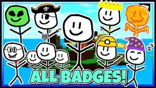 HOW TO GET ALL 30 BADGES in Find the Stickmen | ROBLOX